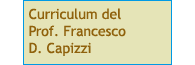 Curriculum Prof. Francesco D. Capizzi